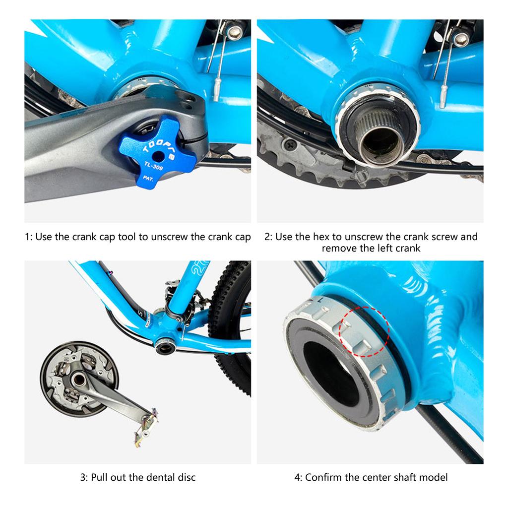 Aluminum Alloys Bicycles Bottom Bracket Socket Tool Removal Install Bottom Brackets Wrench Tool Bottom Bracket Spanner