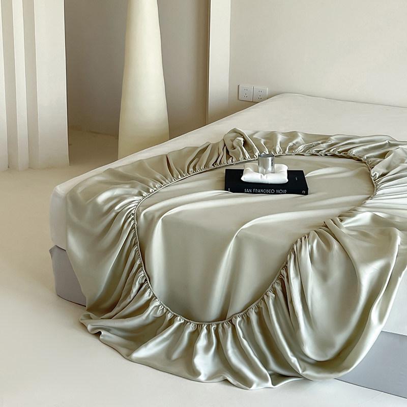 Tencel 360° Elastic Band Cooling Bed Cover for 1.5/1.8m Mattress - Silky Summer Comfort