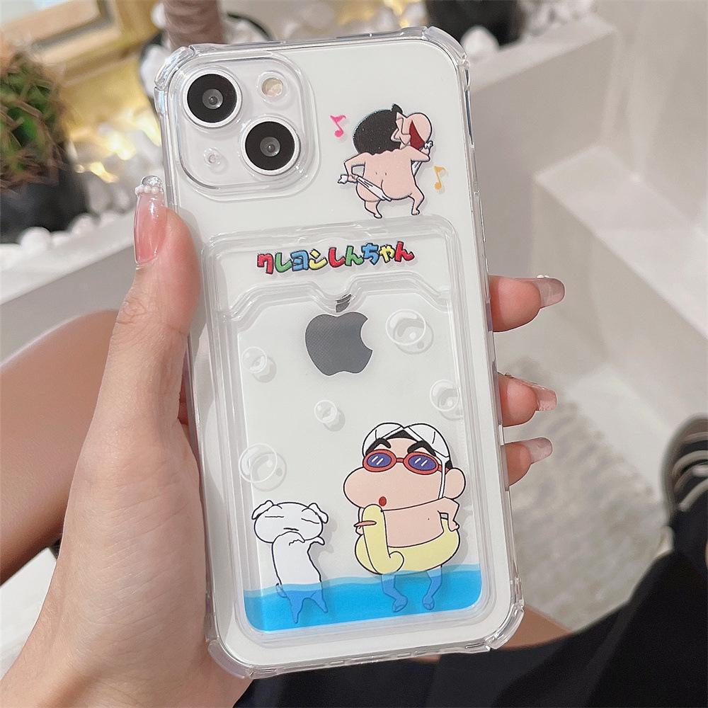 Funny Boy XR Kartensteckplatz Handyhülle für iPhone 11/12/13 Transparent XS Weiblich 15 Pro Max