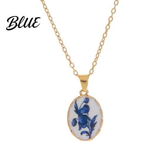 Comfortable Everyday Necklace Vintage Floral Pendant Necklace Women Boho Charm