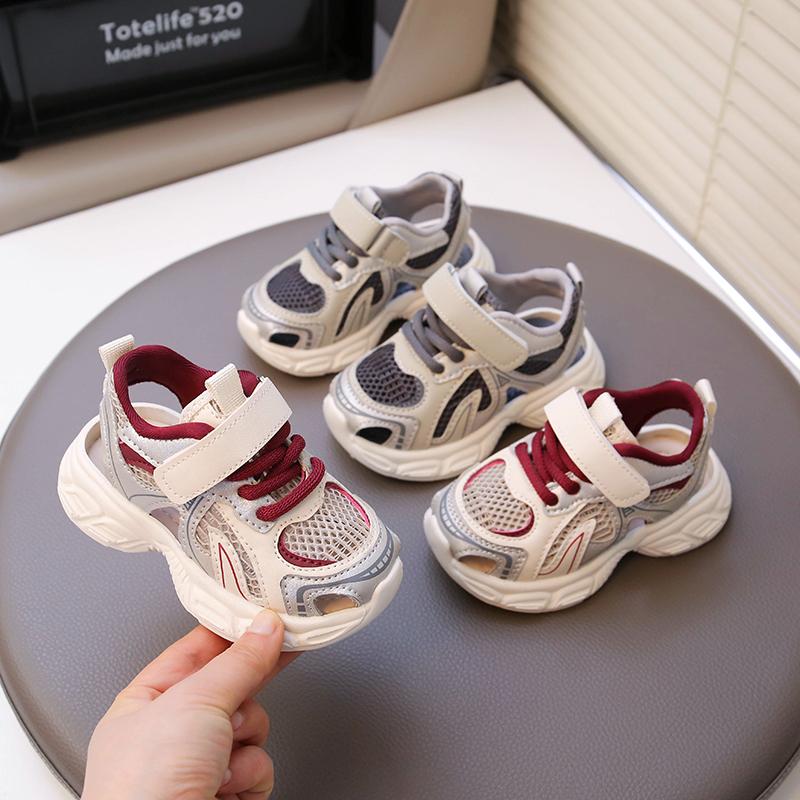 Kids Sports Sandals Hollowed-out Anti Slip Boys Girls Casual Shoes Soft Sole 2025 Summer New Baby Walking Shoes Comfortable