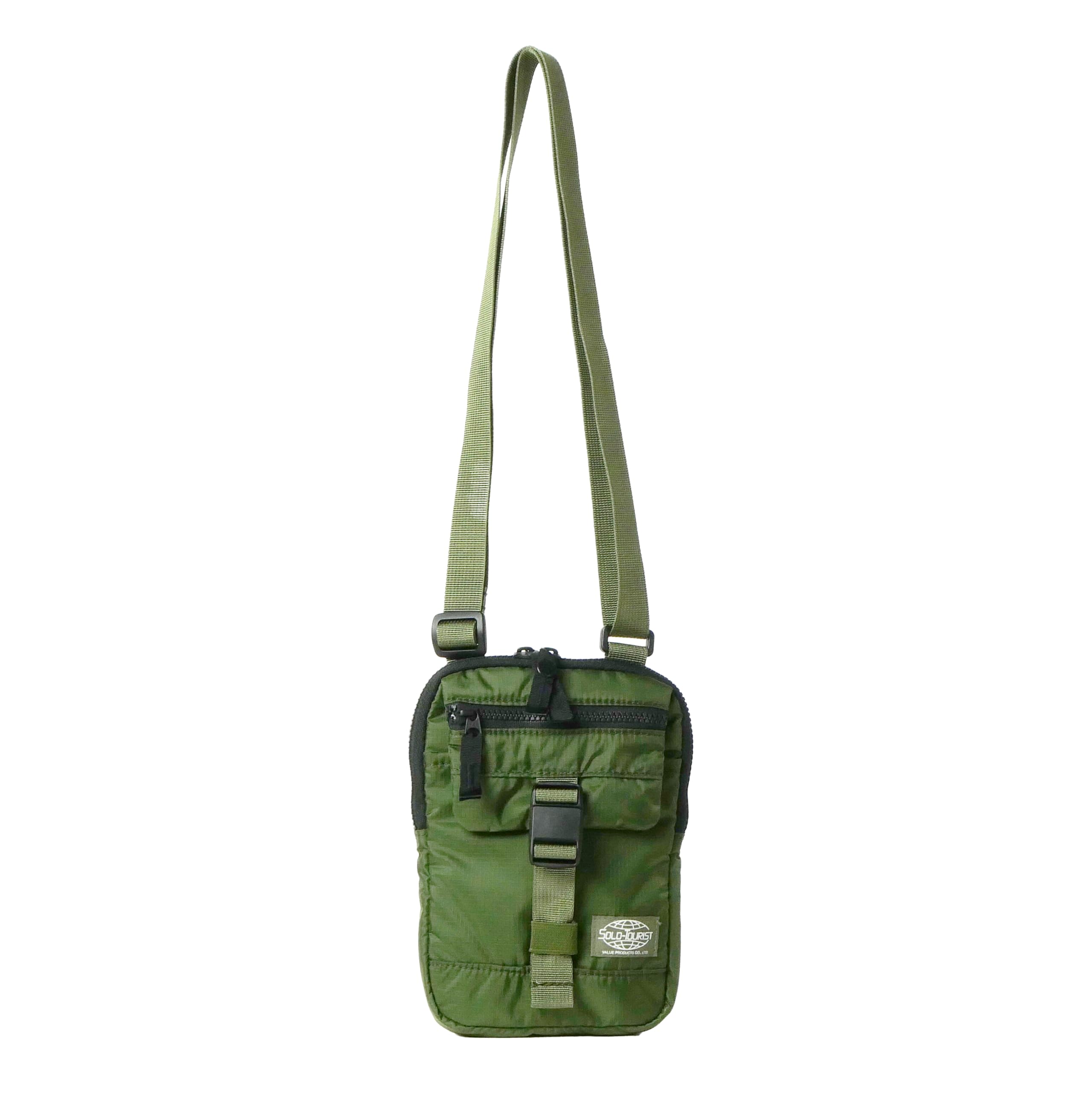 

KT Travel Pouch F Compact Shoulder Made with ROBIC Lightweight YKK Magnetic Buckle Solo-tourist Bag, Nylon, (130g), Water-Repellent,