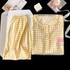 Summer Cartoon Pajama Set for Women - Short Sleeve & Shorts, Cloud Cotton Comfort