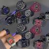 Vintage Punk Finger Watch Mini Elastic Strap Alloy Watches Couple Rings Jewelry Clock Retro Roman Quartz Watch Rings Women Men