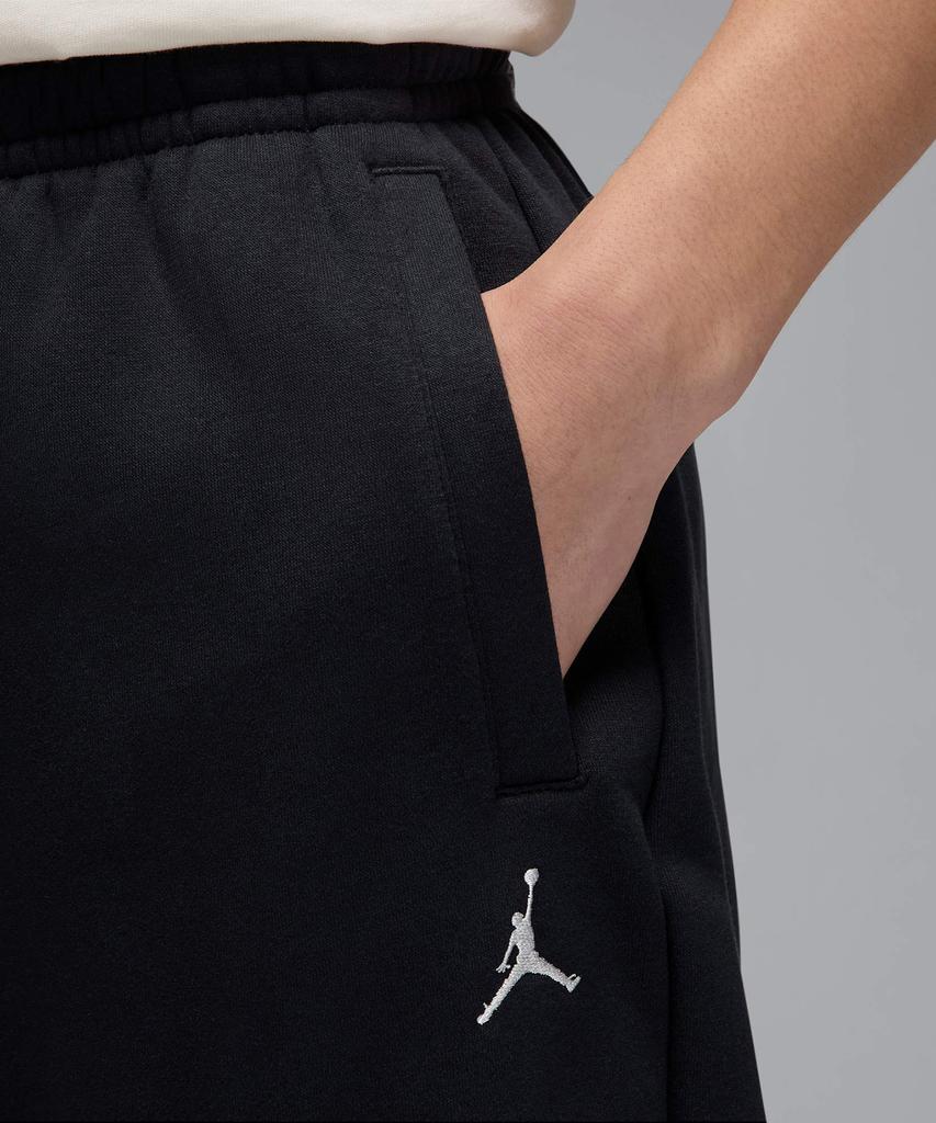 Nike Jordan Brooklyn Fleece Oversized Open Hem Pants M - Black:Sale / Ib7238-010