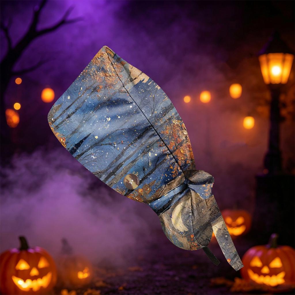 Women's Halloween Printed Ponytail for Work Shower Hair Wrap