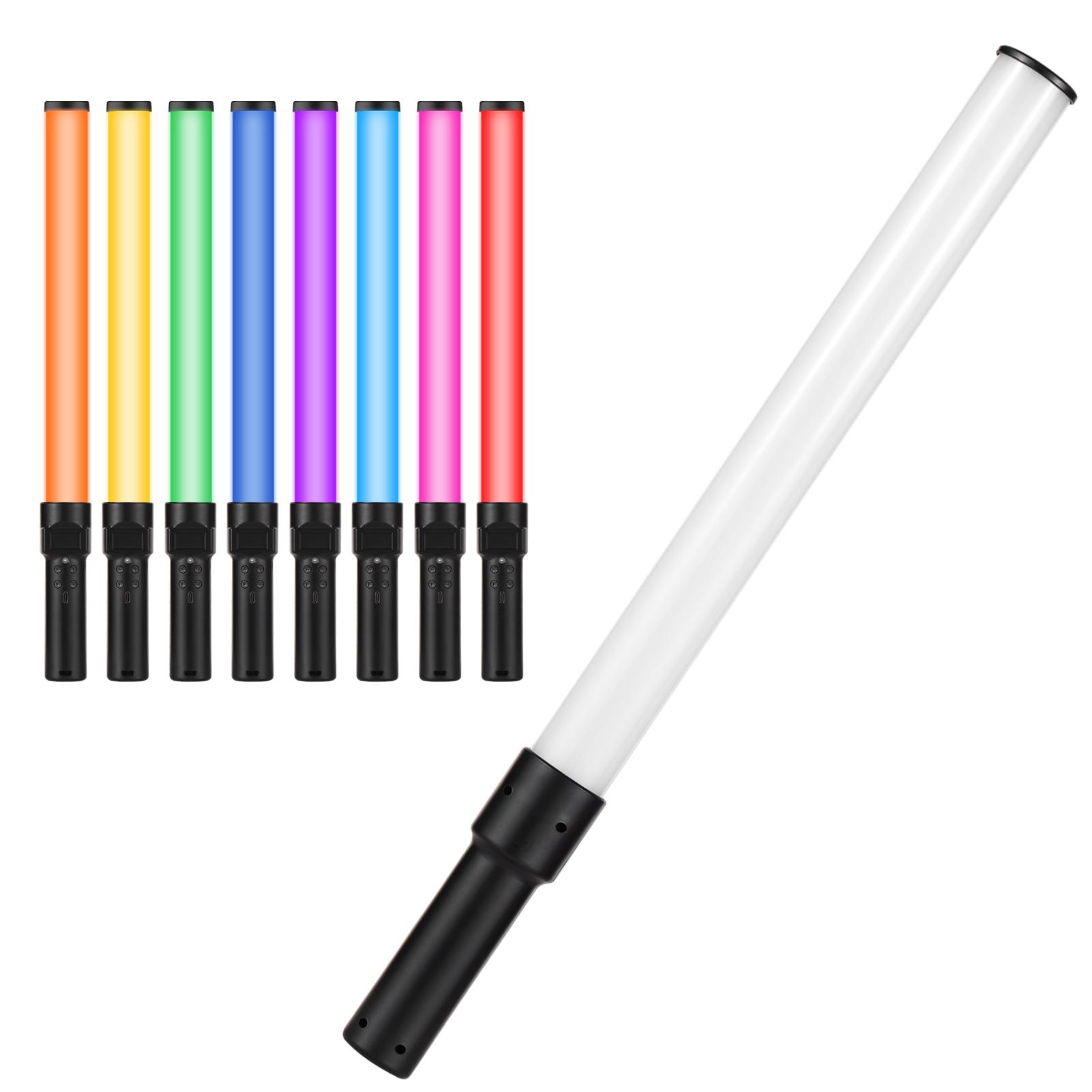 

Handheld RGB Light Tube LED Video Light Wand 2500K 5500K 9900K Dimmable 7 Colorful Light Effects Built in Battery for