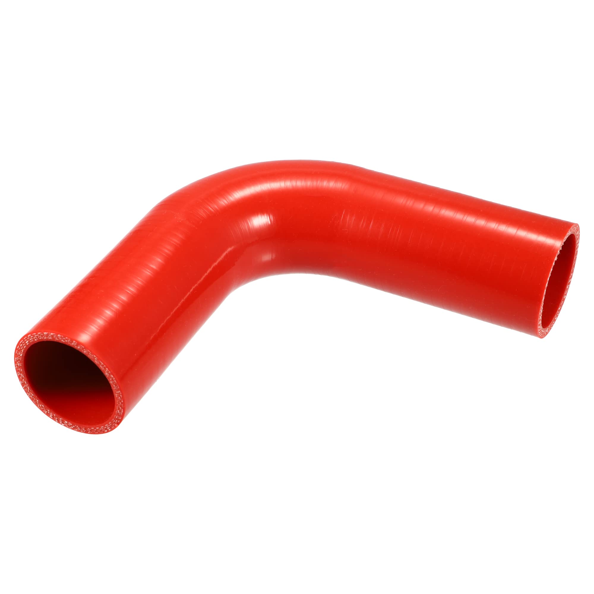 

X AUTOHAUX Reducer Hose Pipe Bend Turbo Intercooler 48mm Inner Diameter 90 Degree Elbow Silicone Red 90° inner diameter 48mm червоний