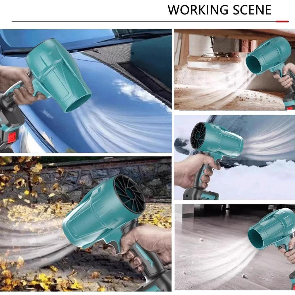18V Cordless Handheld Turbo Jet Fan Car Violent Air Blower Infinitely Variable Speed Powerful Electric Dust Blower