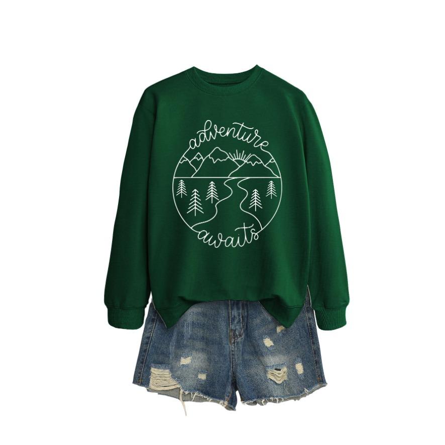 Nová kreativní módní mikina podzimní dámská mikina podzimní a zimní dámská zesílená mikina zimní mikina velké velikosti