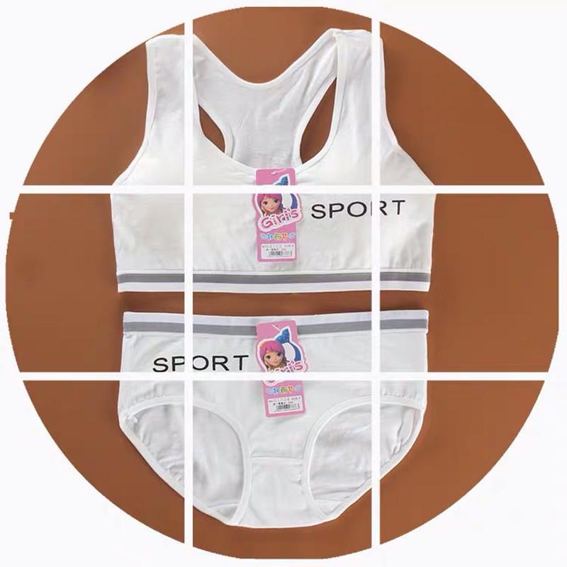Lenjerie Intima Sutien Vestă Copii Chiloți Slip Respirabil Set Chiloți Sport