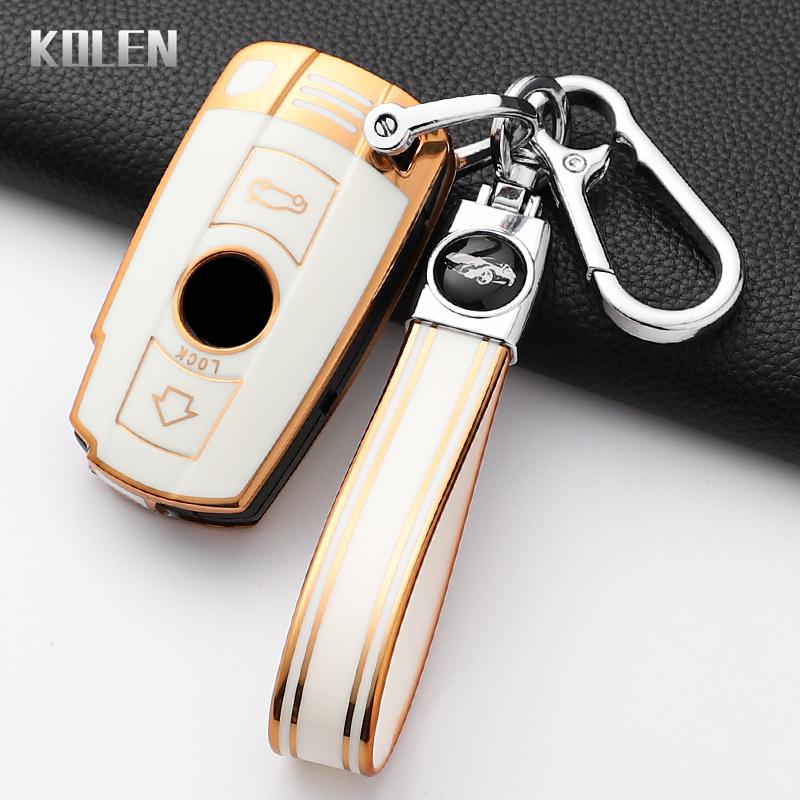 Fashion Tpu Car Key Case Cover For Bmw E90 E60 E70 E87 3 5 6 Series M3 M5 X1 X5 X6 Z4 E71 E72 E88 E89 E91 E92 Protector Keychain