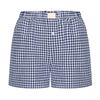 Women's High Waisted Casual Elastic Loose Retro Checkered Shorts