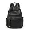 Schoolbag1011 new backpack soft leather retro high school schoolbag for boys and girls solid color high-end commuter computer backpack
