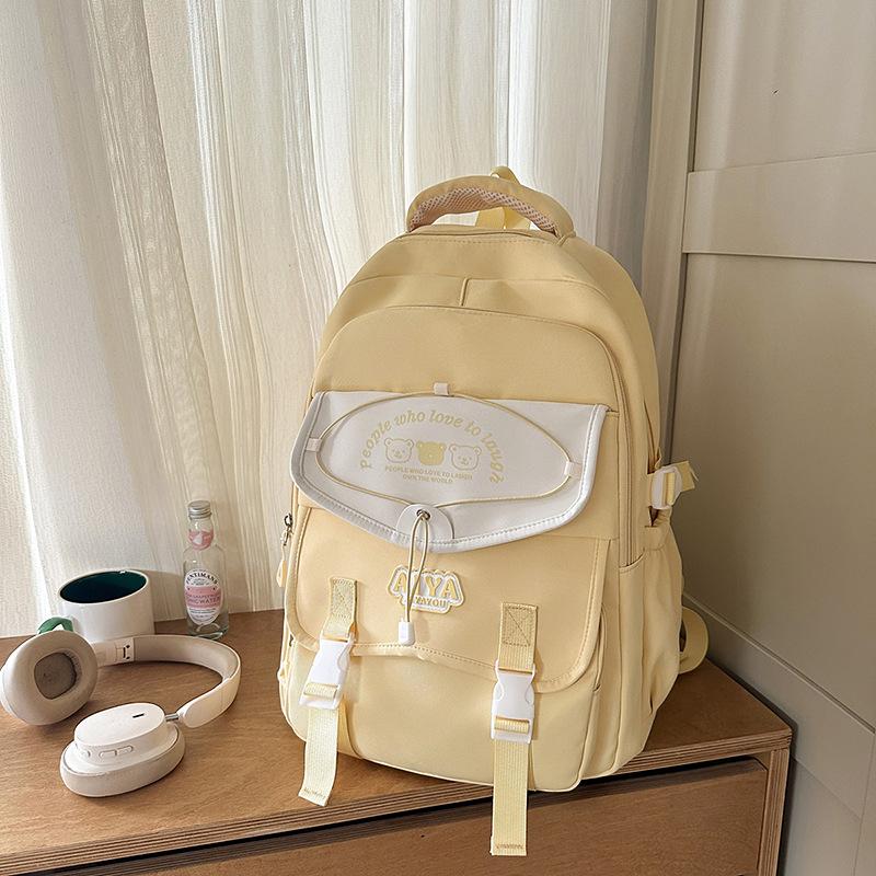 High value, fresh and sweet Macaron backpack, simple and lightweight backpack for junior high school students