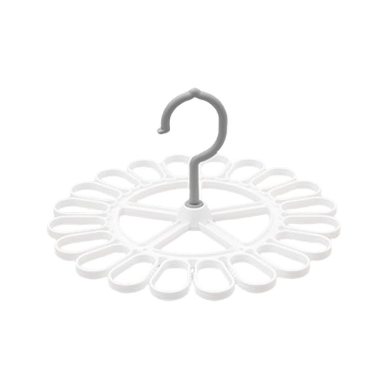 Round Drying Rack Rotatable Laundry Hanger Storage Rack 20 Clips Rack for Underwear Socks Necktie Baby Bibs Hanger