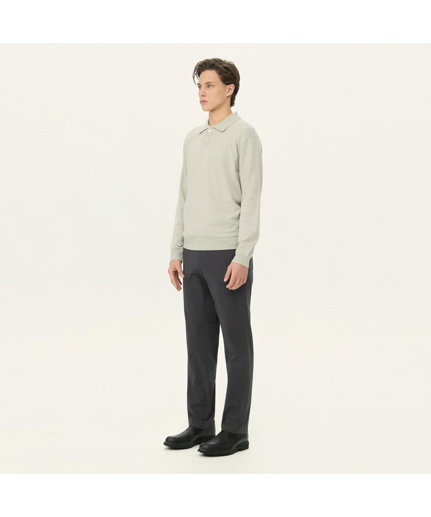 Henlikoteun Polo Collar Knit Ahwas26601Gyl