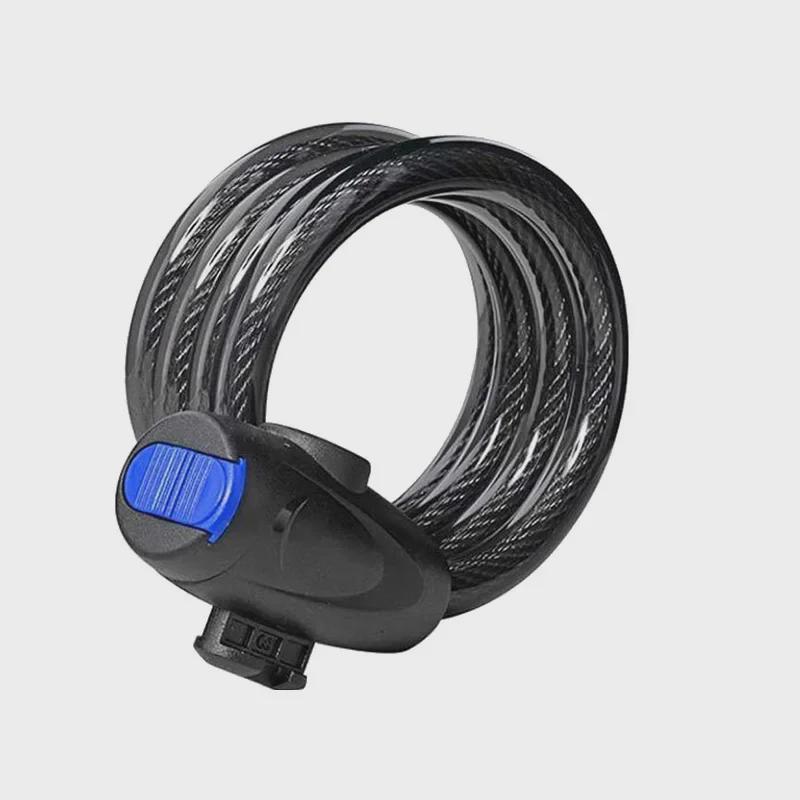 Customizable Length Bicycle Anti-Theft Cable Lock with Key