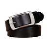 Genuine Leather Belt Women Men Slim 2-4cm Width Classic Black Coffee Adjustable 100-110cm Alloy Pin Buckle Casual