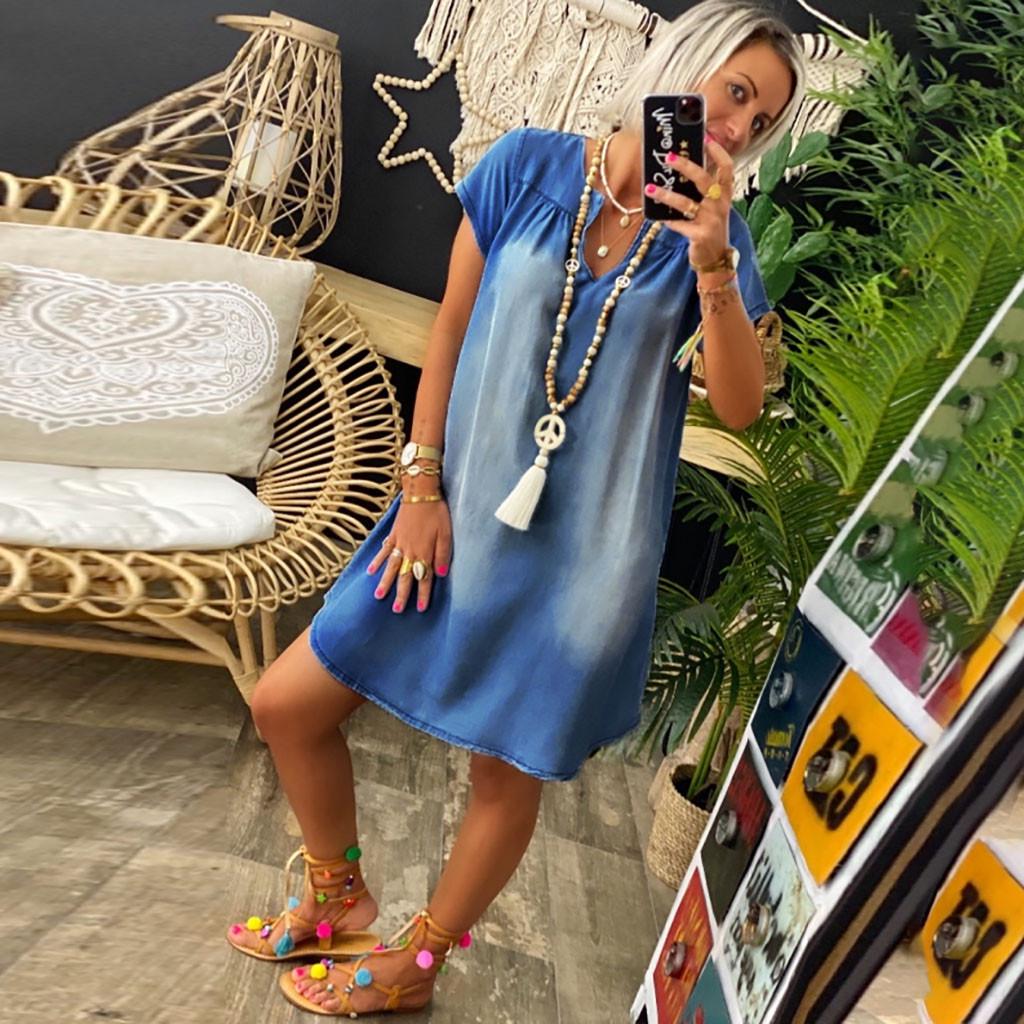 robe tunique ample femme