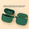 For AirPods 4 Silicone Case Bluetooth-Compatible Earphones Protective Cover with Anti-Lost Buckle + Cleaning Brush