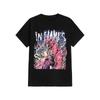 In Flames  Loose Retro Mens Pure Cotton ShortSleeved TShirt for Summer In Swedish Melodic Metal Rock Style