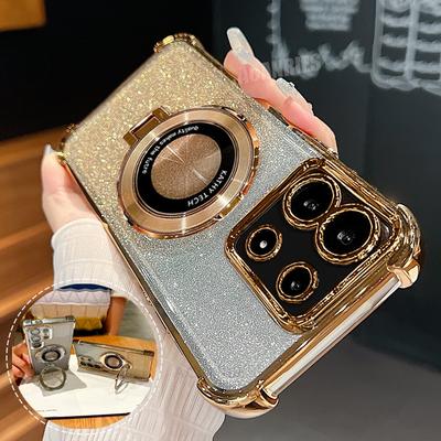 Note13 Überzug Magnetischer Halter Fall Auf Für Xiaomi Redmi Hinweis 13 Pro 4g 5g 13pro 12 Redmi13 13c Silikon stehen Abdeckung Poco X6 M6