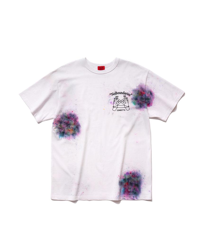 CONECTX No Boundaries Hand Spray Dyed T-Shirt (Multi/White Ver.)