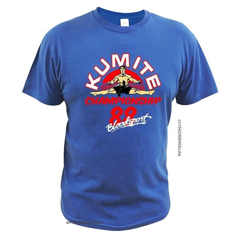 Bloodsport Movie Poster Jean Claude Van Damme T Shirt Kumite Championship Shirt Cotton Breathable Eu Size Tee Tops