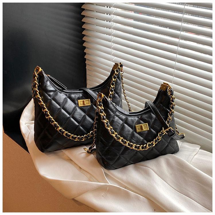 IELGY Ladies Messenger Bag Rhombus Shoulder Casual All-Match Underarm Bag