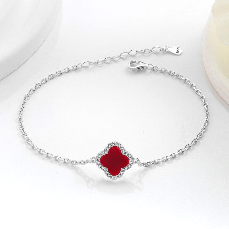Новый браслет с четырехлистным клевером. Элегантный и утонченный женский браслет 925 silver
