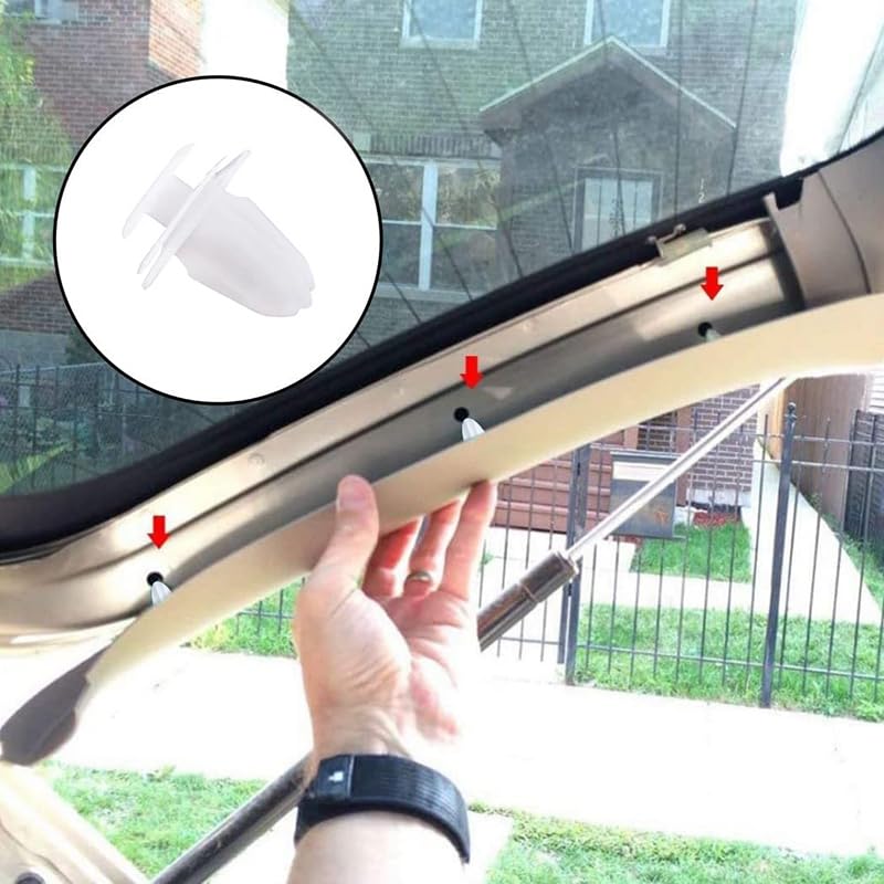 KRGNPLE 50pcs Car Door Panel Fastening Clips Decorative Clips Decorative Side Rear Door Trunk Universal (50 Pack)