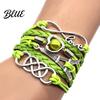 Timeless Fashion Accessory Braided Wrap Layered Faux Leather Bracelet Retro