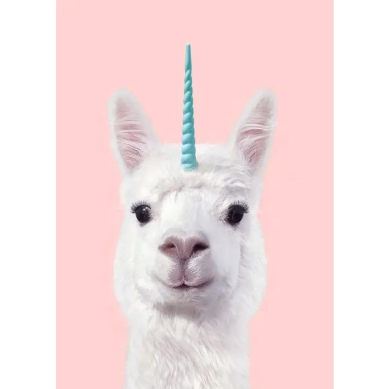Fashion Giraffe Zebra Flamingo Party Pink Poster Animals Wall Art Canvas Painting Posters for Living Room Modern Home Decor