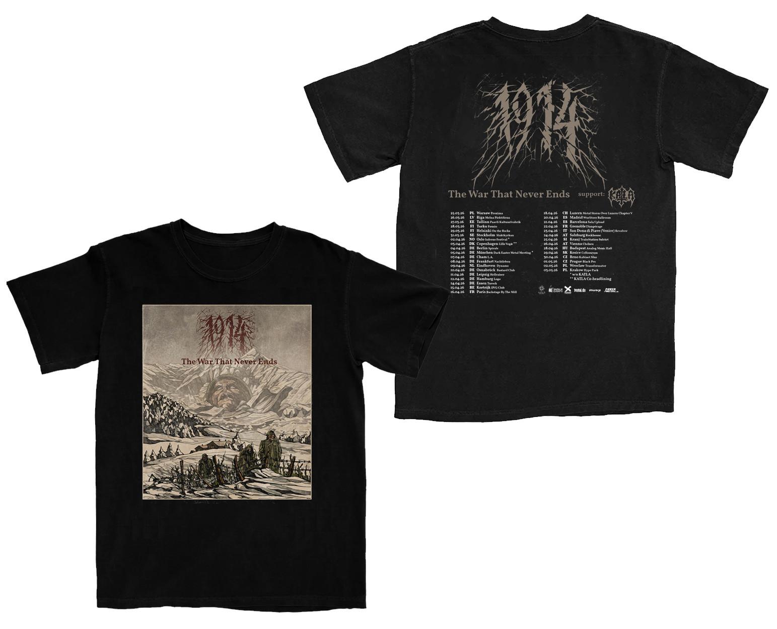 1914 KATLA GRIMMING tour 2026 The War That Never Ends T-Shirt TS1164 M