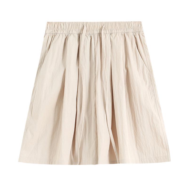 Colorful High-Waist Ice Silk Women's Loose Slimming Wide-Leg Summer Shorts