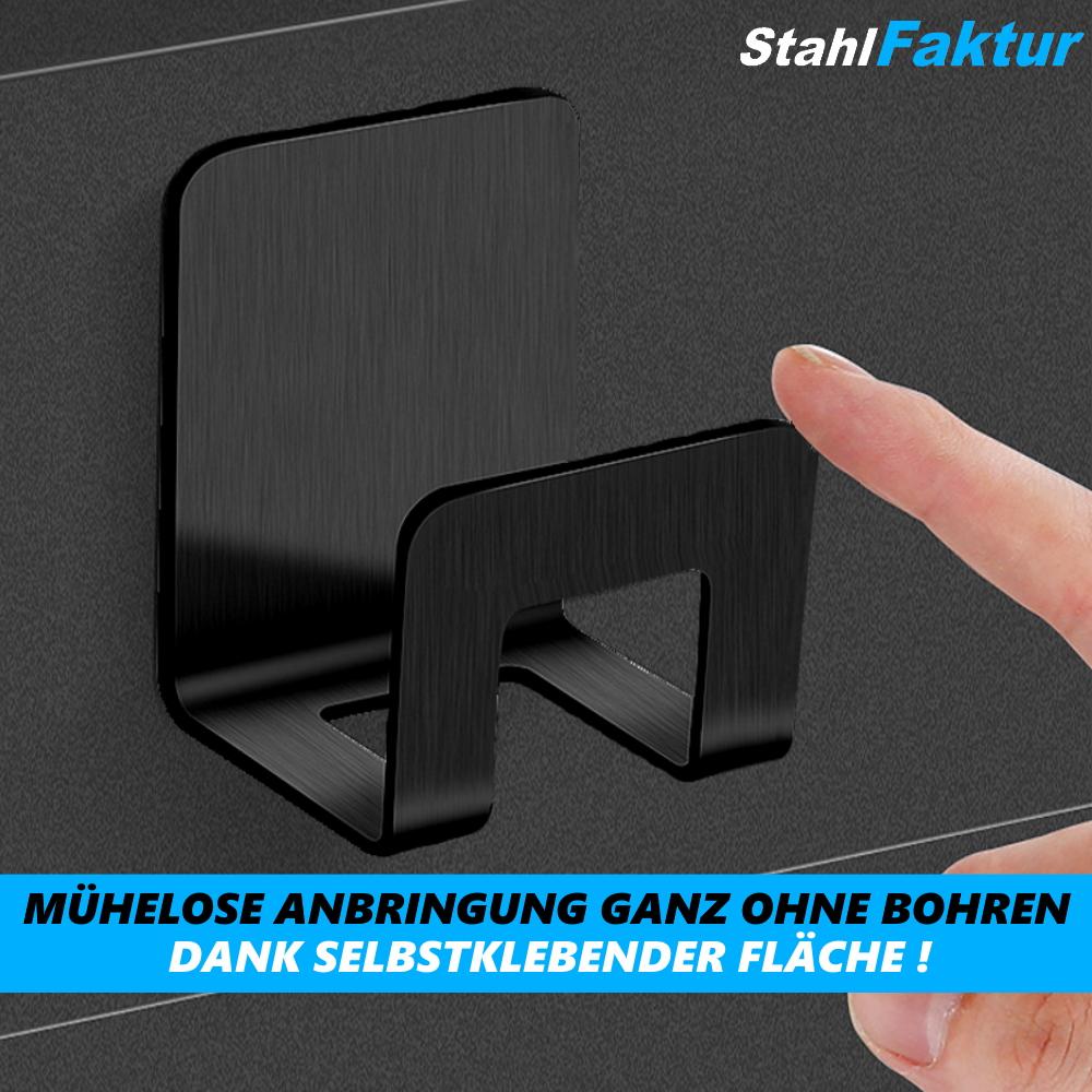 StahlFaktur Rustfritt stål Svampholder Kjøkken Veggkrok Organizer Selvklebende
