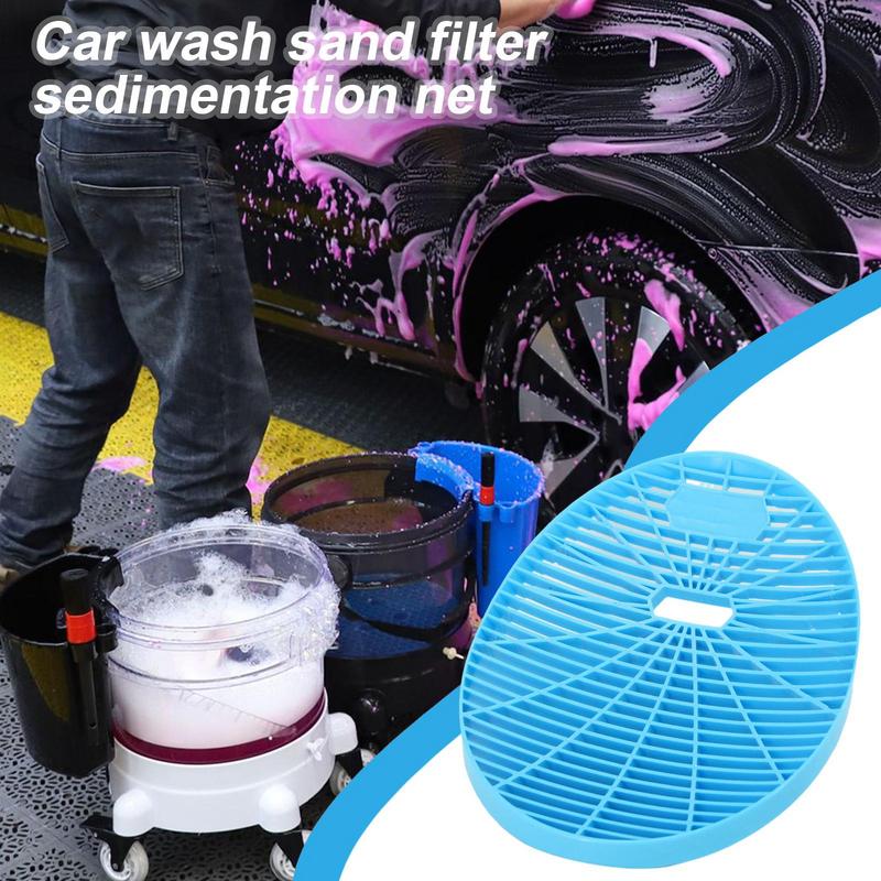 Car Wash Bucket Dirt Trap Wash Buckets For Car Detailing Cleaner Net Insert Washer Catcher Separator For Automotive Washing Auto