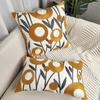 1pc Boho Floral Tufted Decorative Throw Pillow Cover-EmbroideredCotton Cushion Cover for Couch, Sofa, and Bed - Soft and Stylish