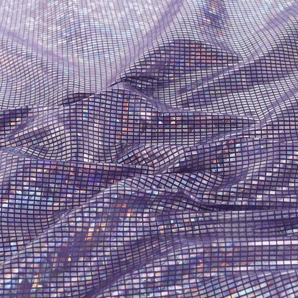 

DIY 100x150cm Metallic Gold Foil Fabric Laser Shining Sewing Material Colorful Apparel Cloth Stage Performance Clothing фиолетовый