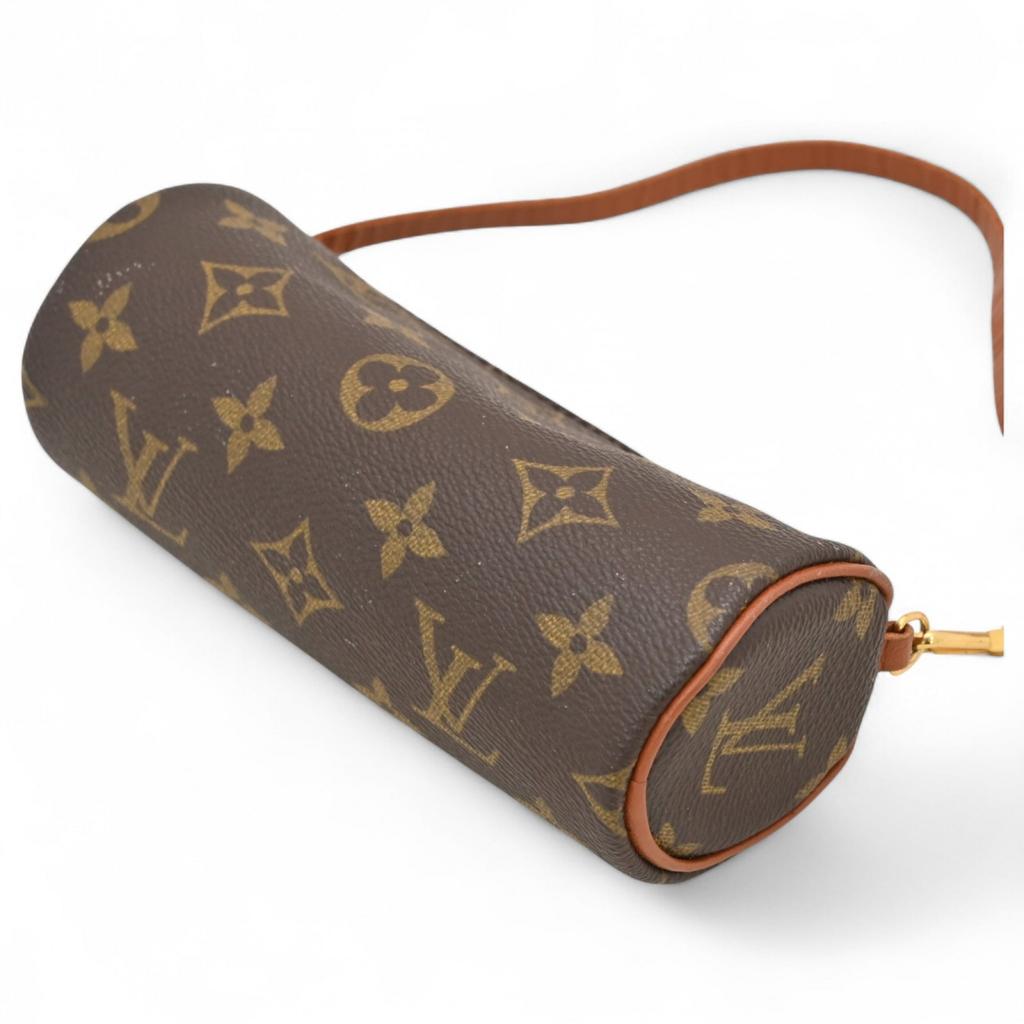 Auth LOUIS VUITTON Monogram Papillon Pouch Handbag PVC M51365 lv6618bb