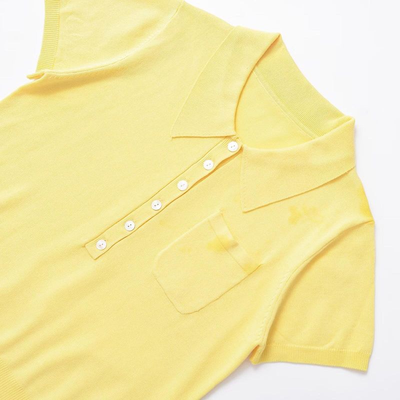 Kaslead New Arrival Women's Fashion Style Stylish Simple and Versatile Blended Thin Needle Polo Shirt 9598047