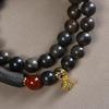 Chen Gui Bao Agarwood Buddhist Bead Bracelet - Single/Double Wrap Design for Men and Women