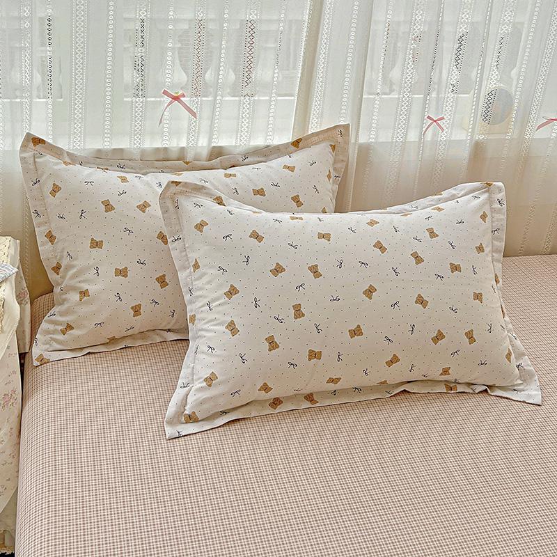 2025 Pure Cotton Cartoon Pillowcase Set - Pair of 48x74cm Pillow Covers