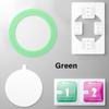Piastra Magnetica Universale in Plastica per Ricarica Wireless Magsafe Anello Magnetico Staffa Magnetica Supporto per Telefono da Auto con Set di Pulizia