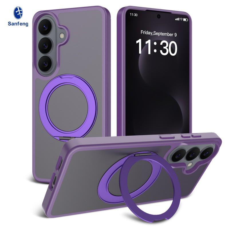 Factory Applicable S26 Series Rotary Bracket Phone Case S25 Magnetic Matte Pc+tpu Drop Resistance Protective Cover