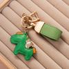 Custom Cute Horse Leather Keychain Pendant Personalize Car Key Chain Ring Exquisite Men‘s Women’s Couple Bag Key Chain Ring