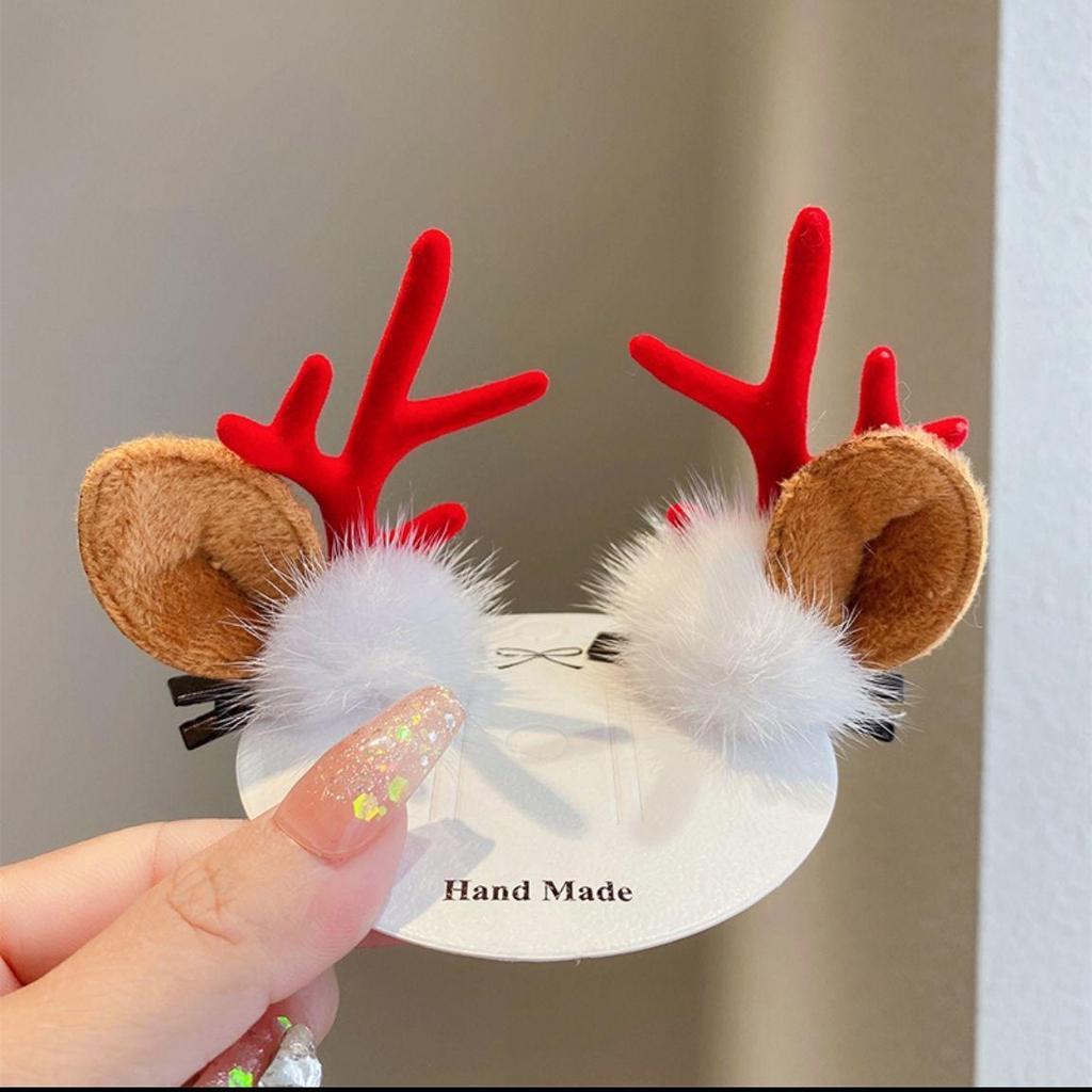 2024 Weihnachts-Rentier-Geweih-Haarspange für Kinder