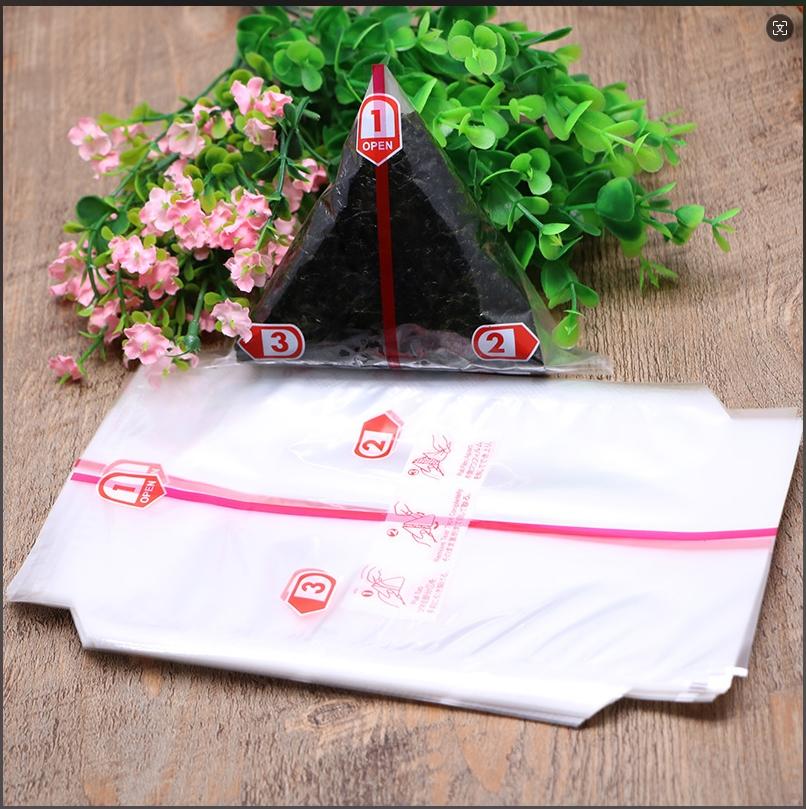 20/50 Pezzi Grado Alimentare Doppio Strato Giapponese Triangolare Palla di Riso Alga Onigiri Wrapper Sushi Bento Sacchetti Monouso per Imballaggio