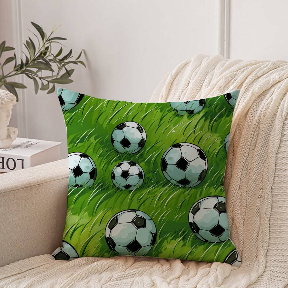 Football Print Pillow Case Home Decor Throw For Sofa Bed Car Room Decor Gift Idea
